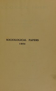Cover of: Sociological papers