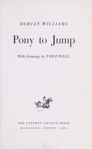 Cover of: Pony to jump.