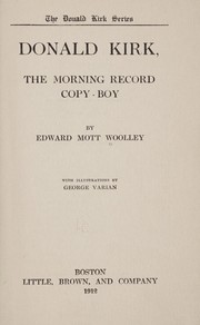 Cover of: Donald Kirk, The morning Record copy-boy