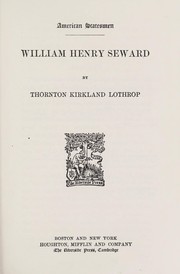 Cover of: William Henry Seward.