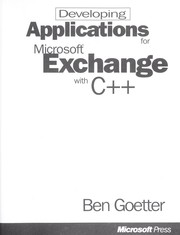 Developing applications for Microsoft Exchange with C++ by Ben Goetter