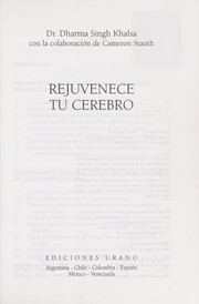 Cover of: Rejuvenece tu Cerebro