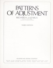 Cover of: Patterns of adjustment