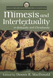 Cover of: Mimesis and intertextuality in antiquity and Christianity