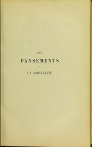 Cover of: Les pansements et la mortalit©♭ by Léon Le Fort