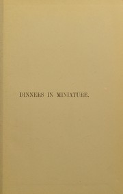 Cover of: Dinners in miniature