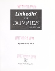 Cover of: LinkedIn for dummies