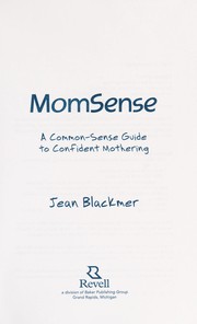 Cover of: Momsense by Jean Blackmer