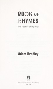Cover of: Book of rhymes by Adam Bradley