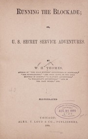 Cover of: Running the blockade by William Henry Thomes