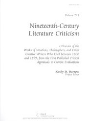 Cover of: Nineteenth-century literature criticism by Kathy D. Darrow