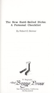Cover of: The new hard-boiled dicks : a personal checklist