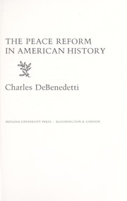 Cover of: The peace reform in American history