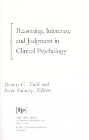 Cover of: Reasoning, inference, and judgment in clinical psychology
