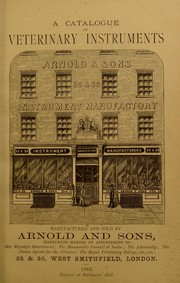 Catalogue of veterinary instruments by Arnold & Sons