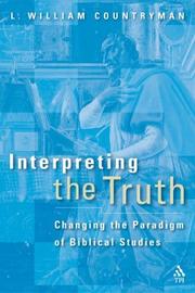 Cover of: Interpreting the Truth by L. William Countryman