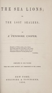 Cover of: The sea lions by James Fenimore Cooper