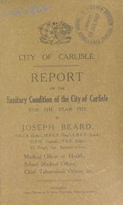 Cover of: [Report 1923]