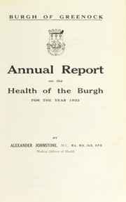 Cover of: [Report 1932]