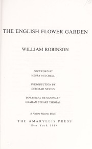 Cover of: The English flower garden