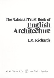 Cover of: National Trust Book of English Architecture