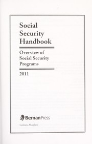 Cover of: Social Security handbook | Bernan Press