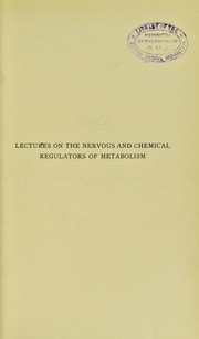 Cover of: The nervous system and chemical regulators of metabolism