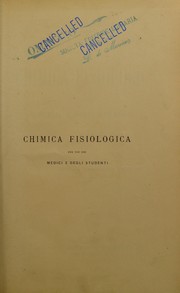 Cover of: Chimica fisiologica per uso dei medici e degli studenti