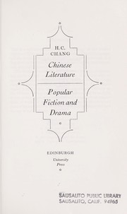 Cover of: Chinese literature