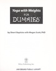 Yoga with weights for dummies by Sherri Baptiste