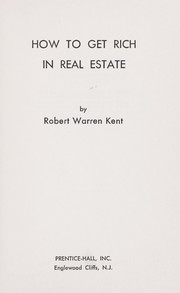 Cover of: How to get rich in real estate.