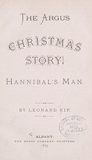 Cover of: Hannibal's man by Leonard Kip