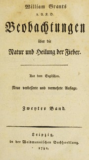 Cover of: Beobachtungen ©ơber die Natur und Heilung der Fieber