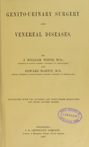 Cover of: Genito-urinary surgery and venereal diseases.