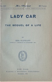 Cover of: Lady Car by Margaret Oliphant