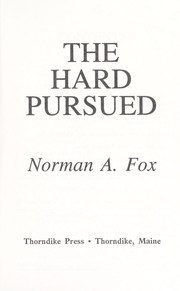 Cover of: The hard pursued