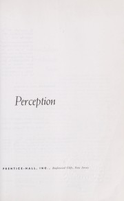Perception by Julian E. Hochberg