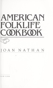Cover of: An American folklife cookbook