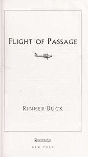 Cover of: Flight of passage by Rinker Buck