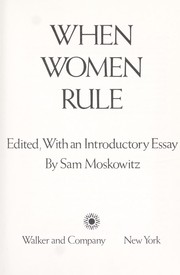 Cover of: When women rule.