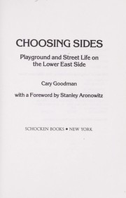 Choosing sides by Cary Goodman