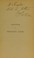 Cover of: Principles of organic life