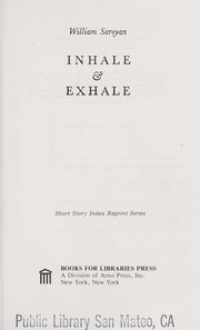 Cover of: Inhale & exhale. by Aram Saroyan