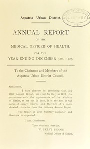 [Report 1925] by Aspatria (England). Urban District Council