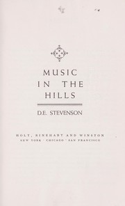 Cover of: Music in the hills