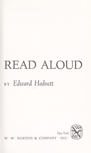 Cover of: Poems to read aloud. by Edward Hodnett
