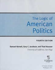 Cover of: The logic of American politics by Samuel Kernell