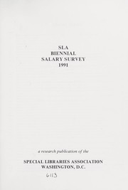 SLA biennial salary survey 1991