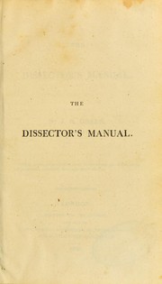 Cover of: The dissector's manual. by Joseph Henry Green