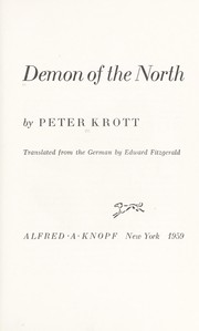 Cover of: Demon of the North.